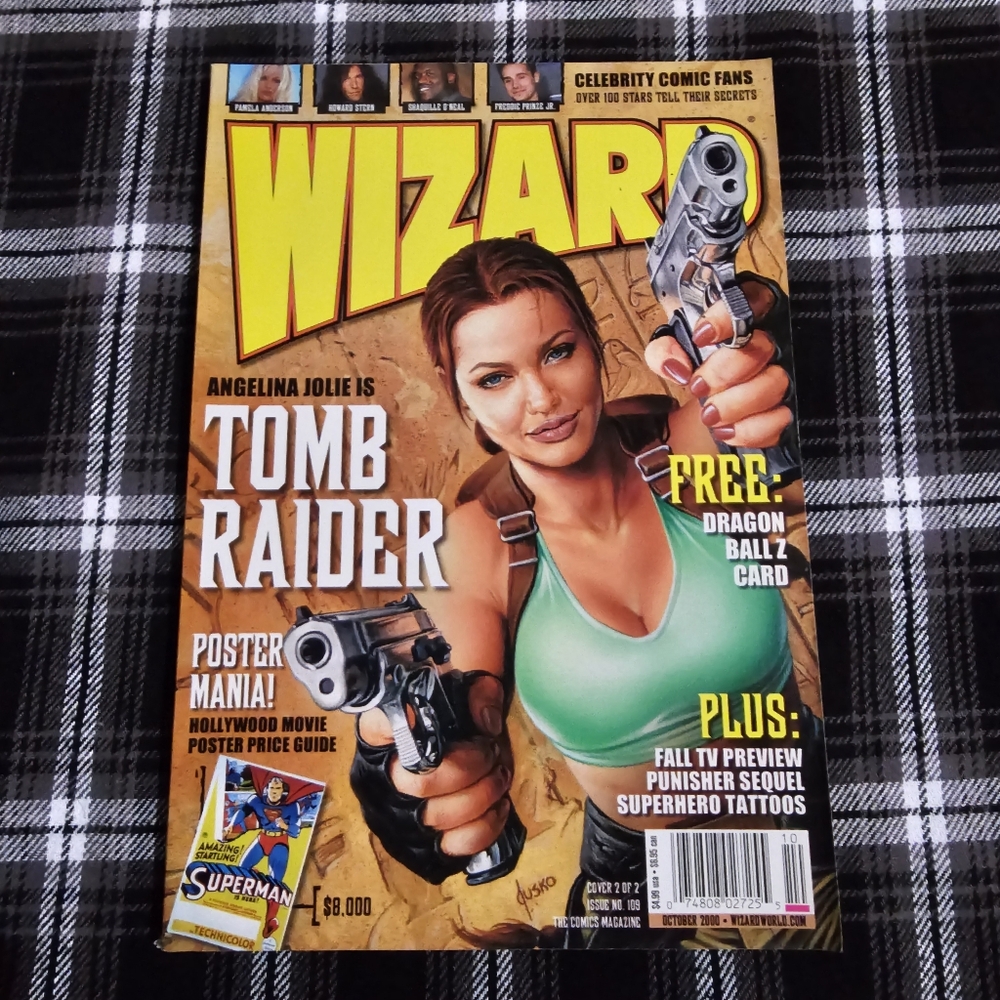 Wizard The Comics Magazine #109 October 2000 | Angelina Jolie as Tomb Raider
